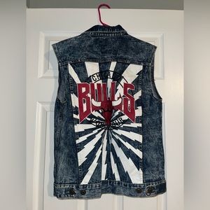 Denim bulls vest